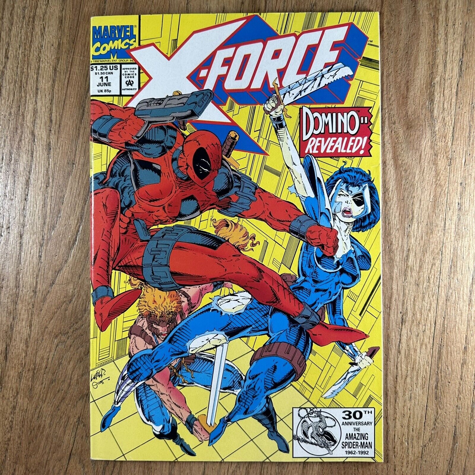 X-Force #11 Early Deadpool App 1st Real Domino App Marvel 1992 NM