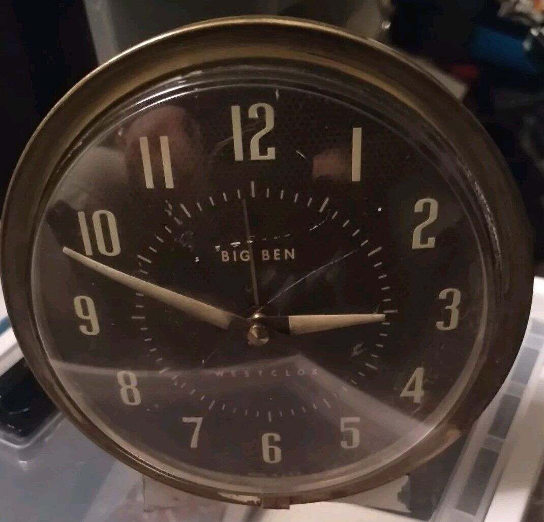 Vintage WESTCLOX Big Ben Wind Up Alarm Clock (Not Tested)