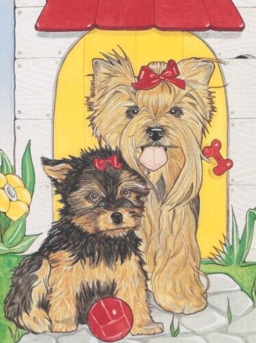 Yorkshire Terrier Blank Note Card