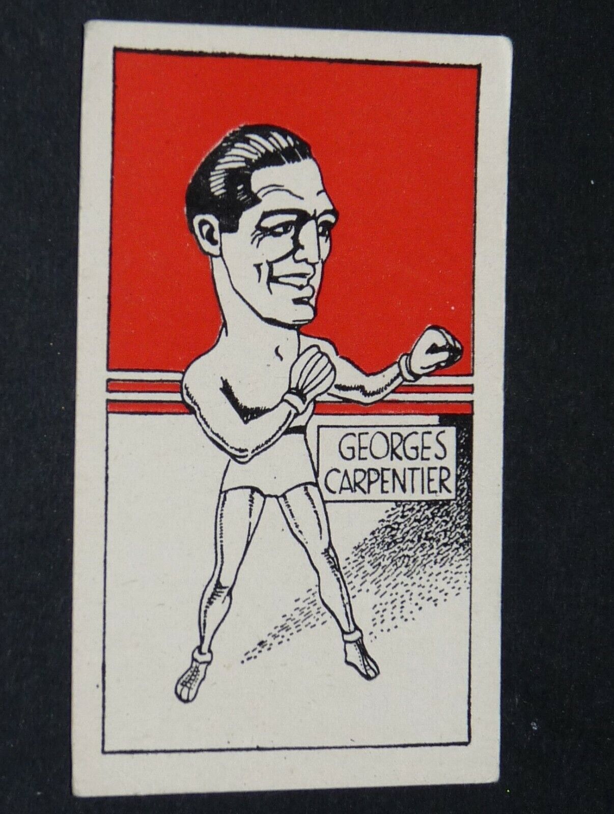 1948 CUMMINGS CARD FAMOUS FIGHTERS #9 GEORGES CARPENTIER BOXING BOXING LIGHT-HEAVY