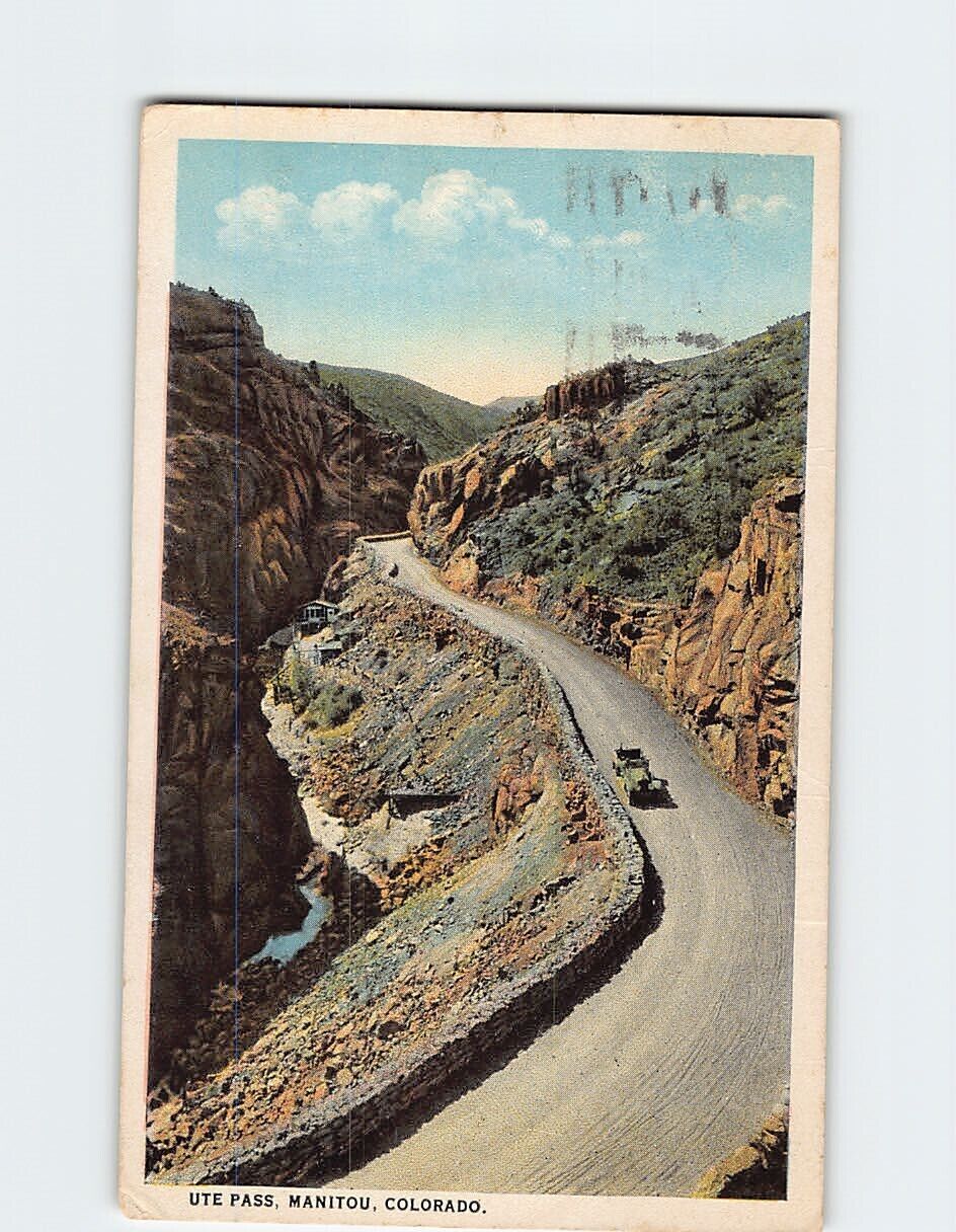 Postcard Ute Pass Manitou Colorado USA