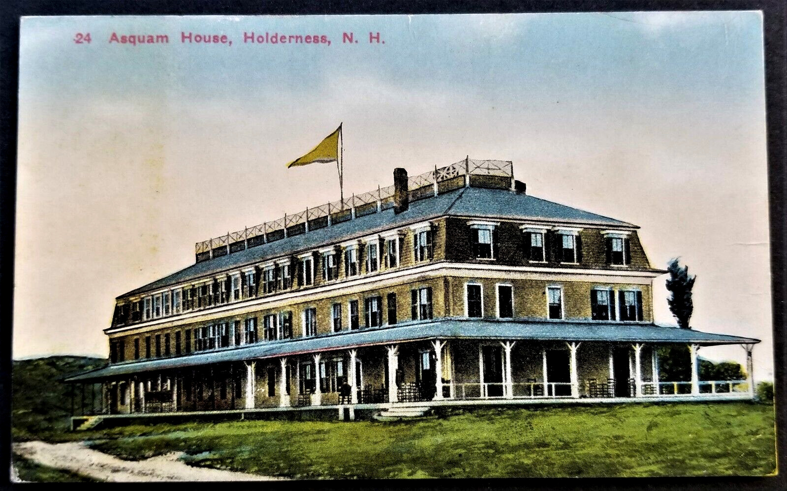 Asquam House Hotel, Holderness, NH. Pre-1915.