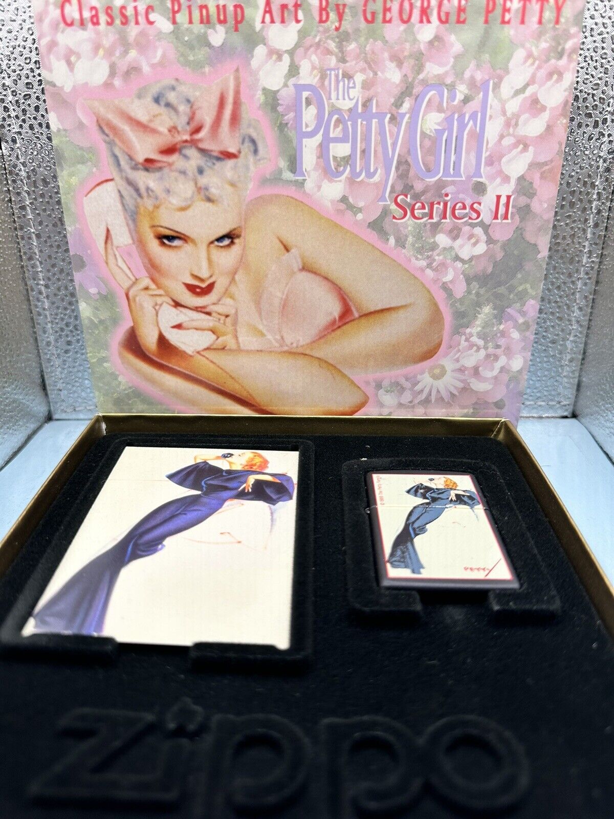 Limited Edition Vintage 1999 Satin Doll Petty PinUp Girl Zippo Lighter