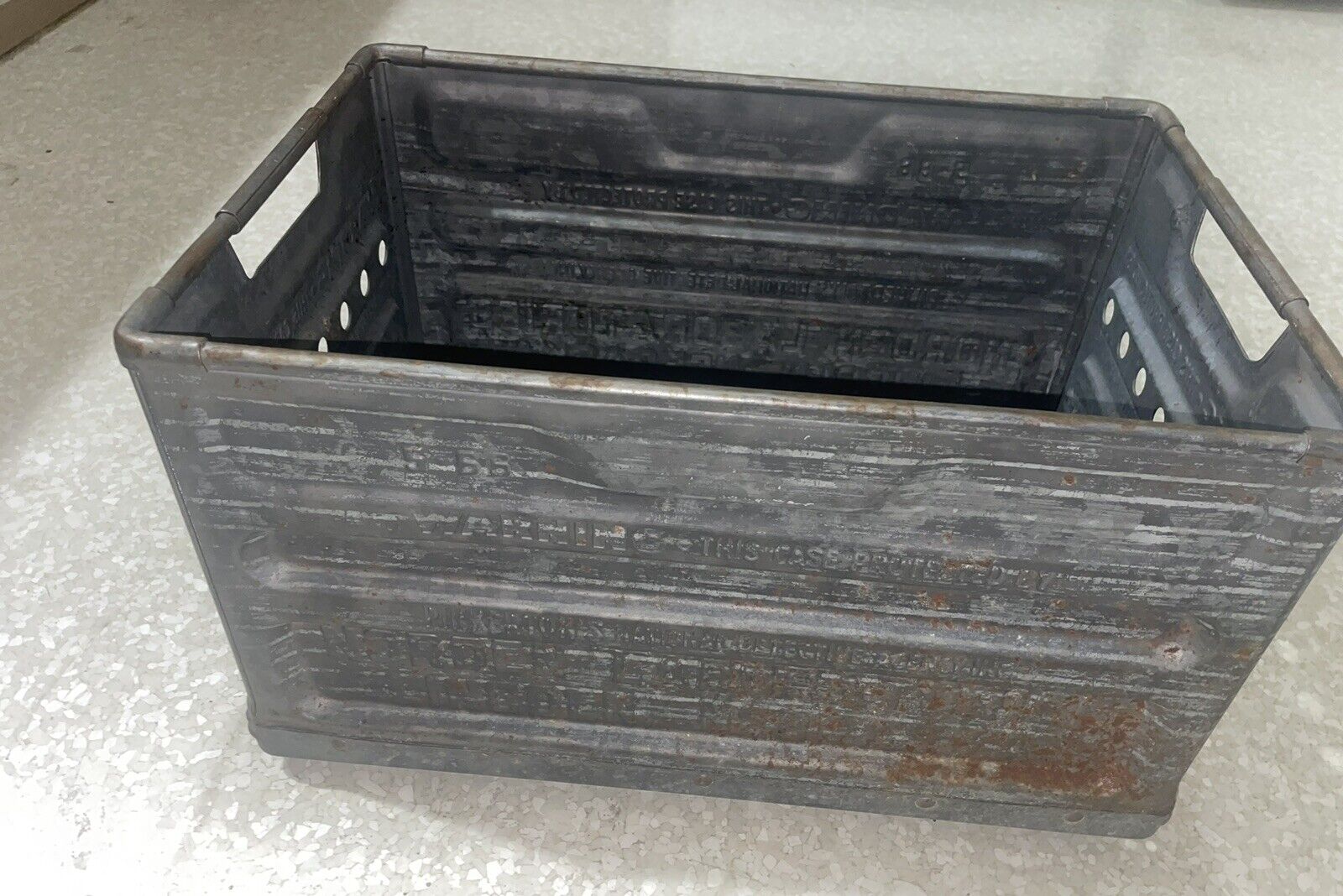 Vintage Pinkerton’s  National Detective Agency Metal Crate Norden Labs Nebraska