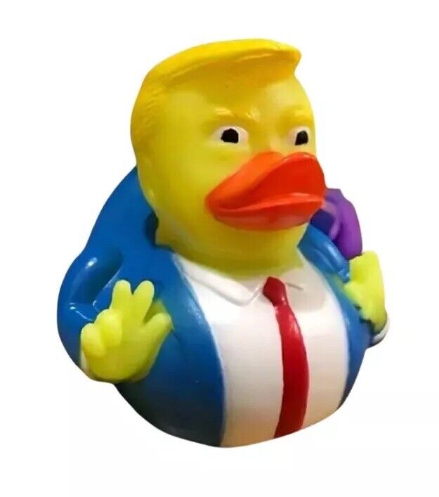 Rubber Duck Dash Ornament, Bath Toy, Duck Duck Jeep, Donald Trump Collectible