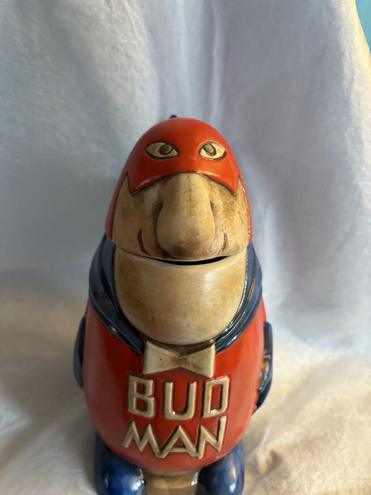 Vintage 1975 Bud Man Budman Stein Budweiser Anheuser Busch CS1 Ceramarte