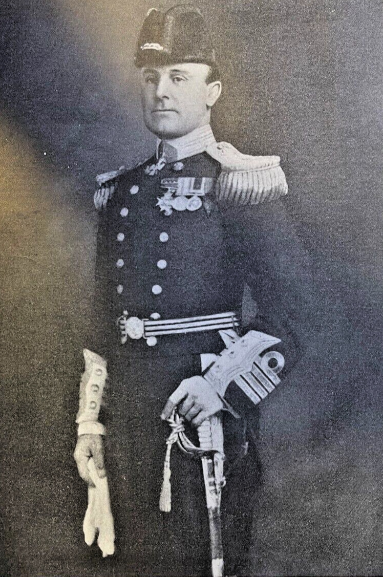 1914 Illustration British Admiral Sir John Jellicoe