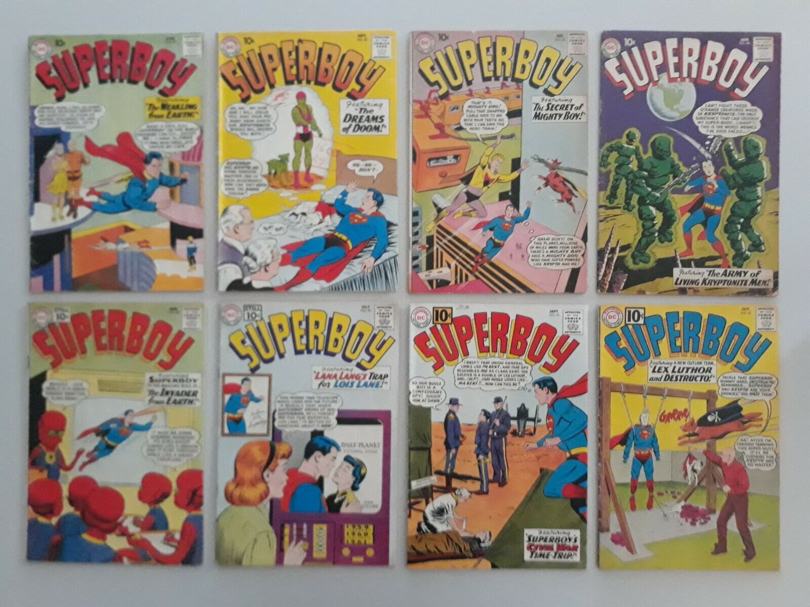 Superboy 81, 82, 85, 86, 88, 90, 91 92 DC Comics Nice 10 Cent Lot 