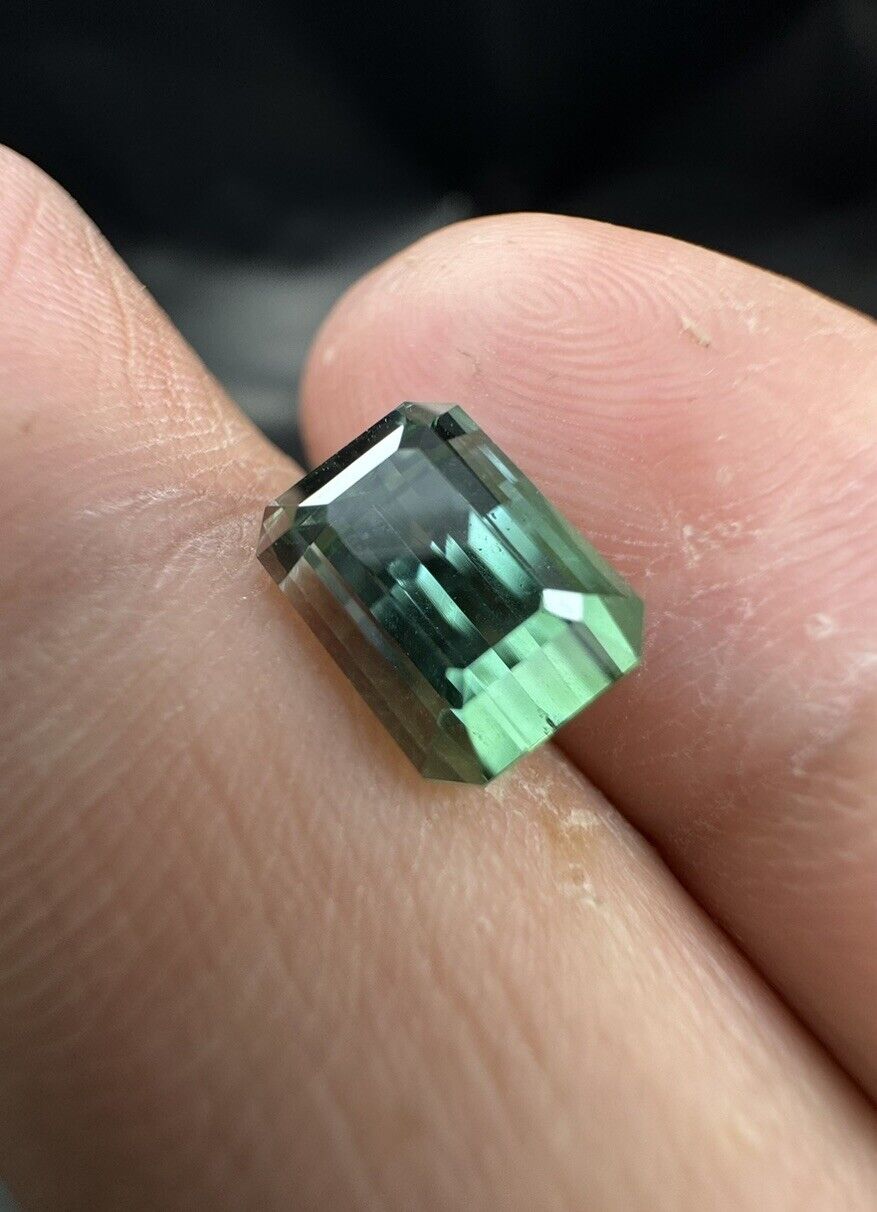 2.69 Ct Natural Tourmaline Beautiful Emerald cut  Having Stunning Colour .