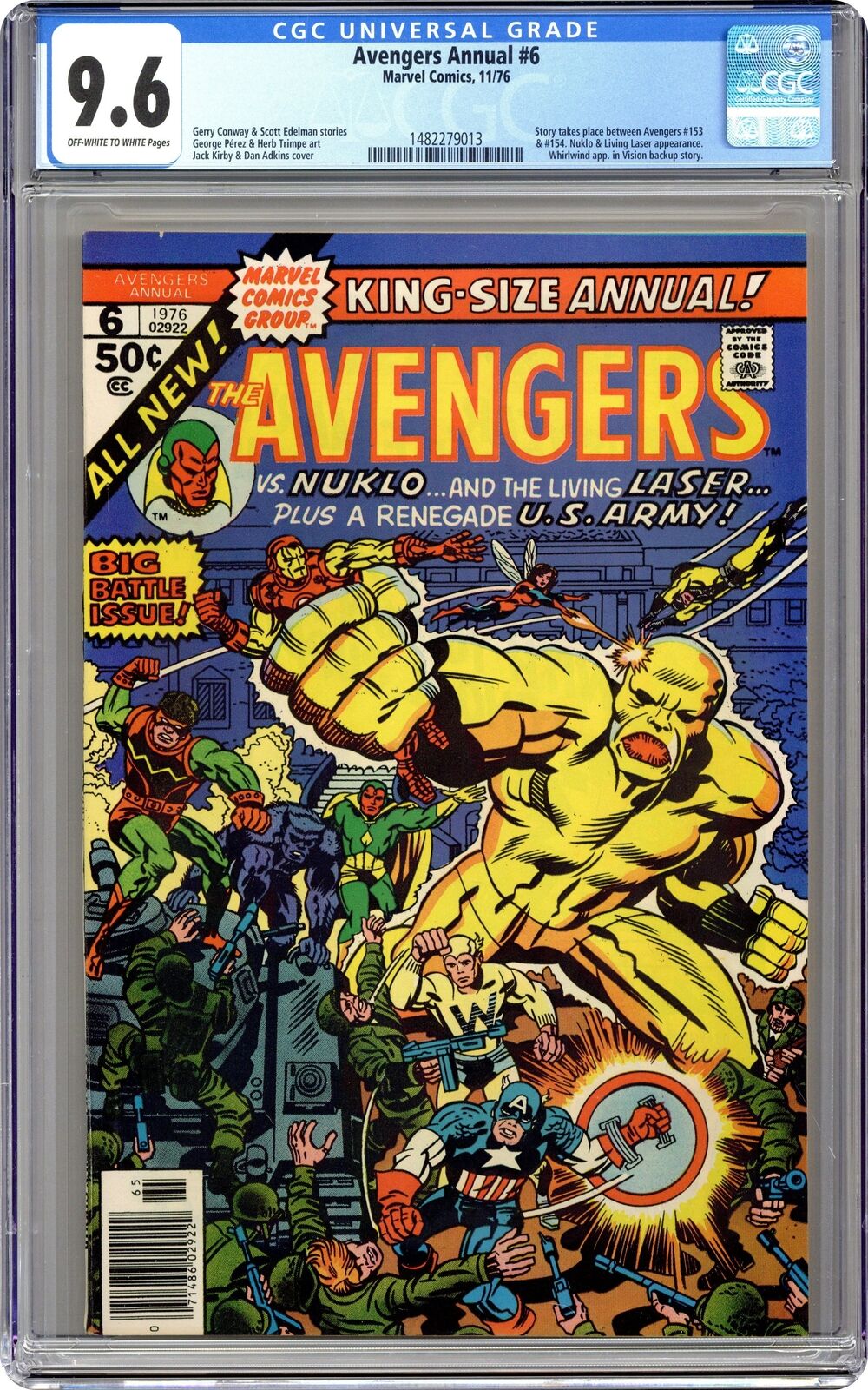 Avengers Annual #6 CGC 9.6 1976 1482279013