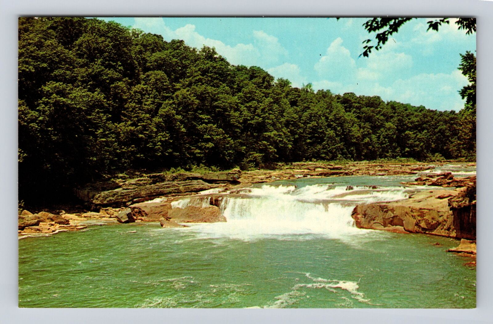 Uniontown PA-Pennsylvania, Ohiopyle Falls, Antique, Vintage Souvenir Postcard