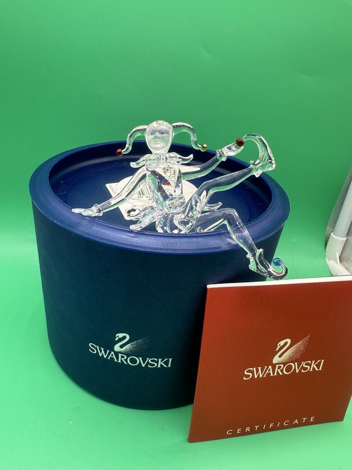 Swarovski Silver Crystal Fairy Tales Jester  #275555 7550NR In Box With COA