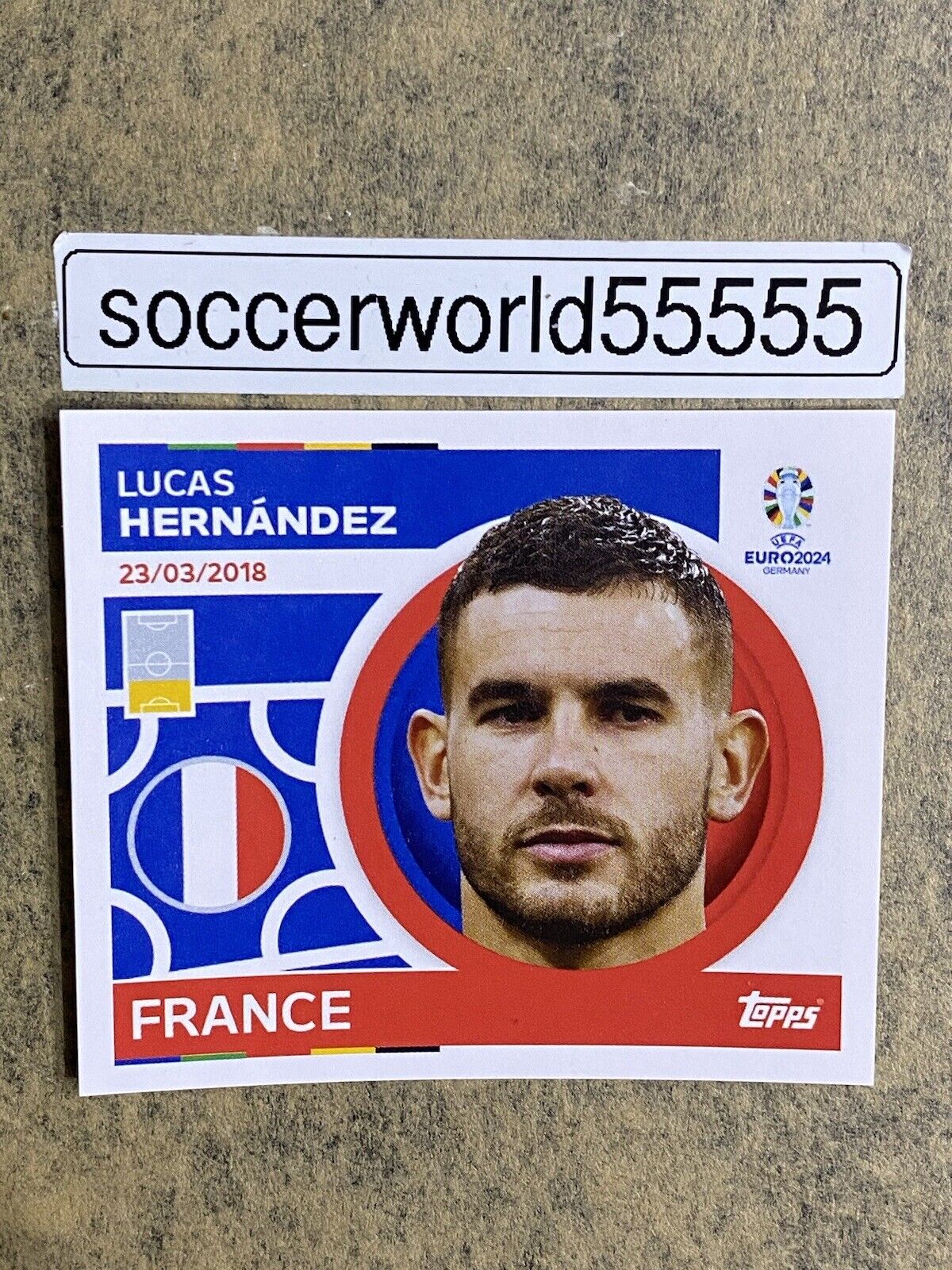 TOPPS EM 2024 - sticker no. FRA 10 - LUCAS HERNANDEZ