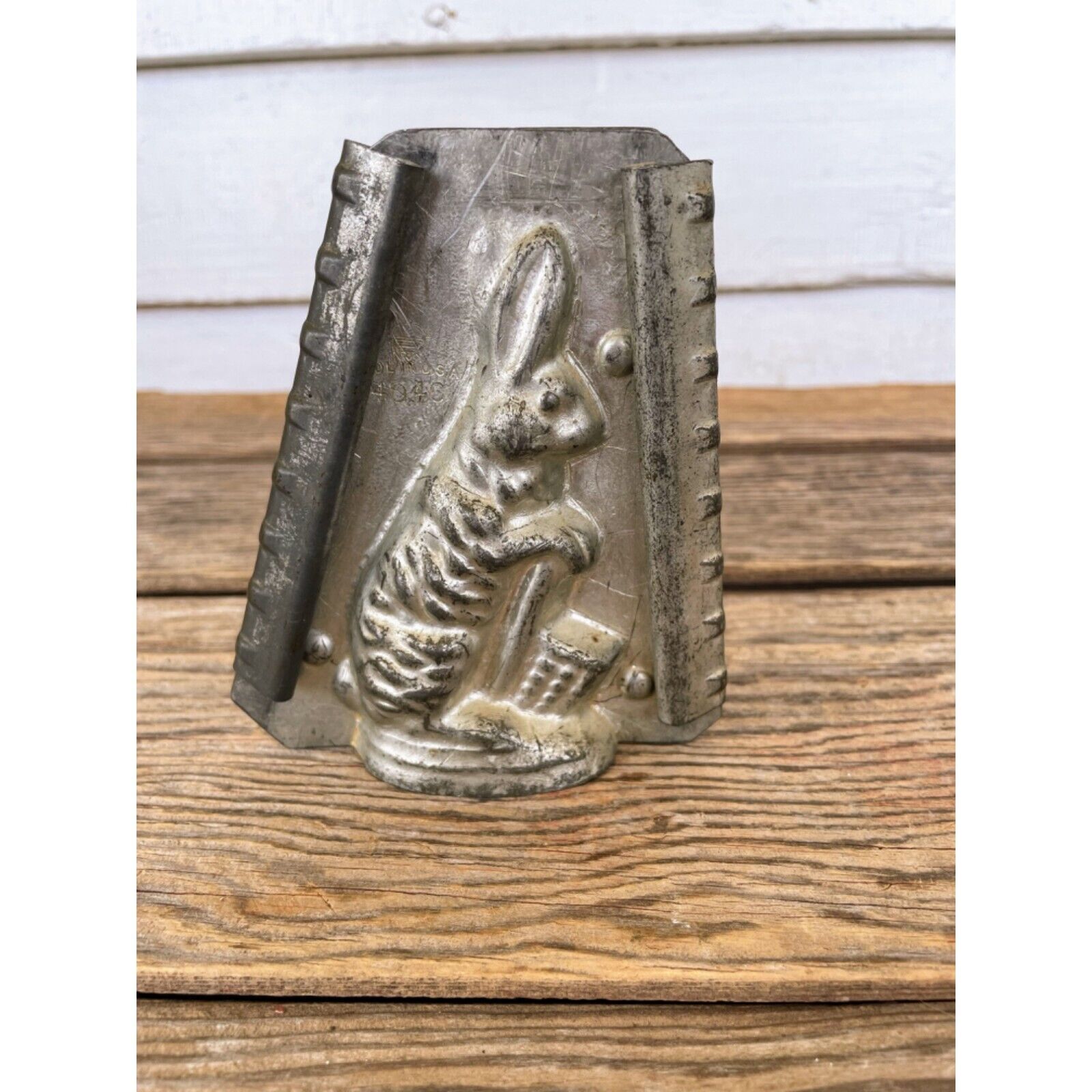Vintage Eppelsheimer Standing Rabbit with basket Chocolate Candy Mold