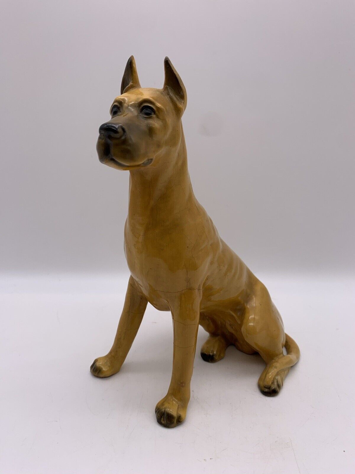 Vintage Morten\'s Studio Great Dane Seated Dog Figure