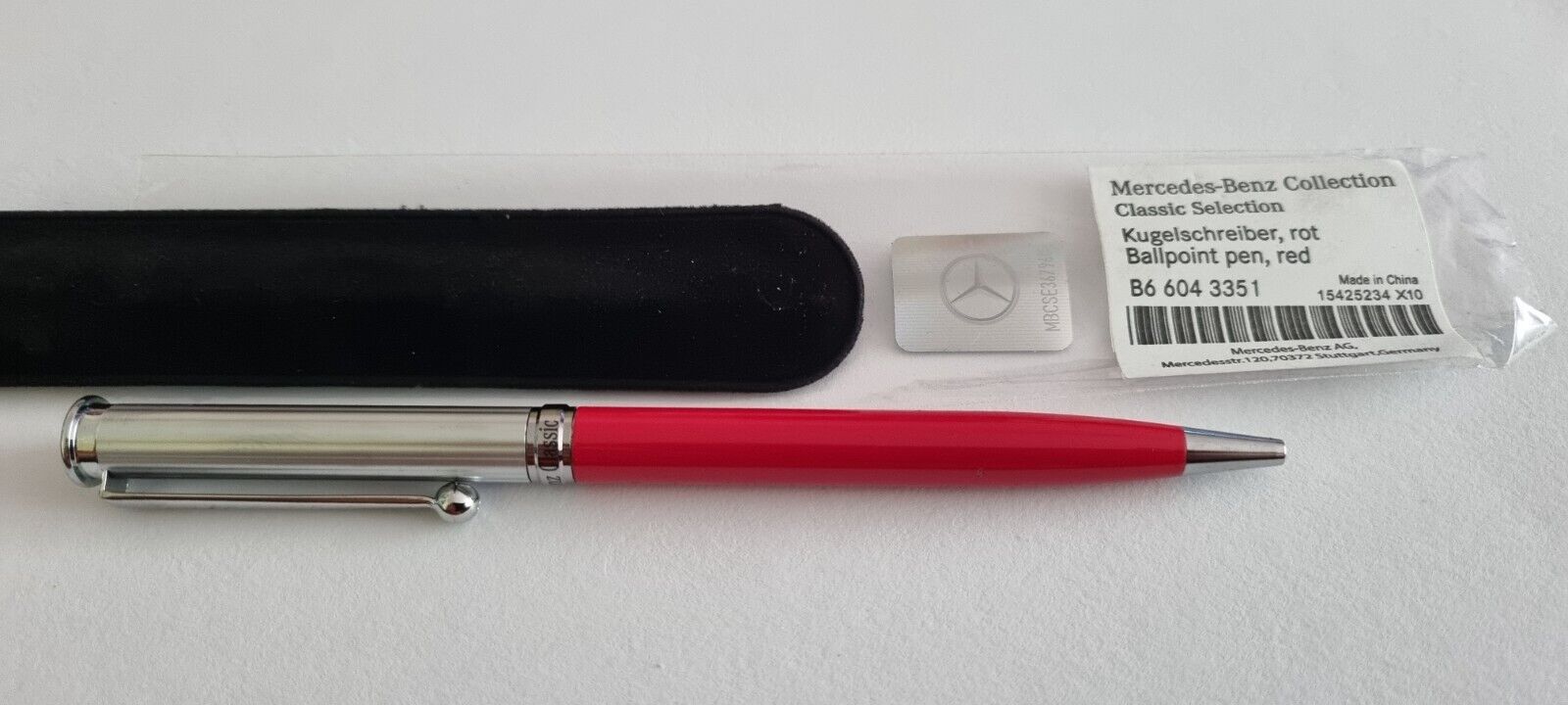 New Genuine Mercedes-Benz Classic BLACK Ballpoint Pen B66043351 OEM