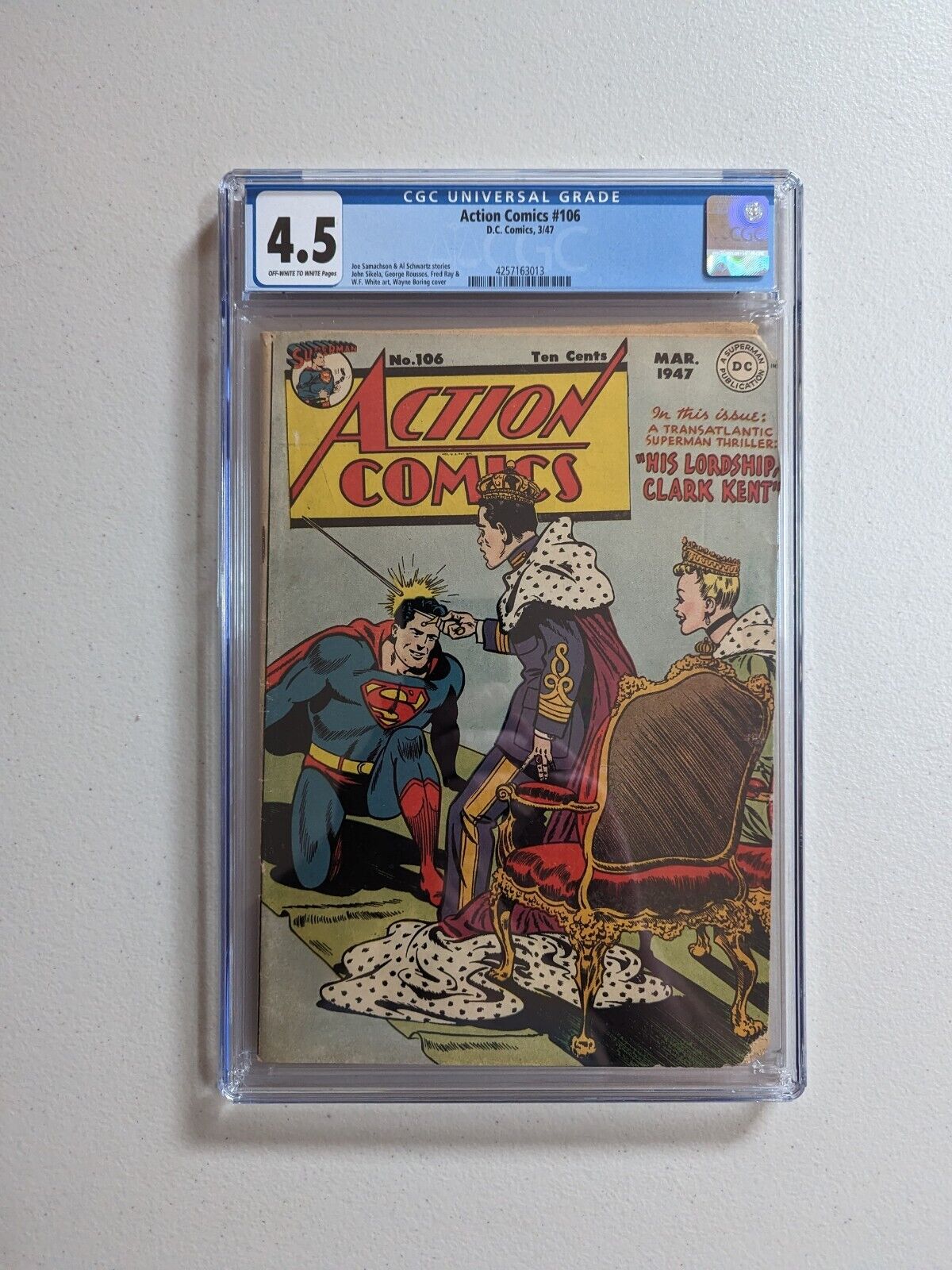 Action Comics 106 DC Comics Golden Age Superman 1947