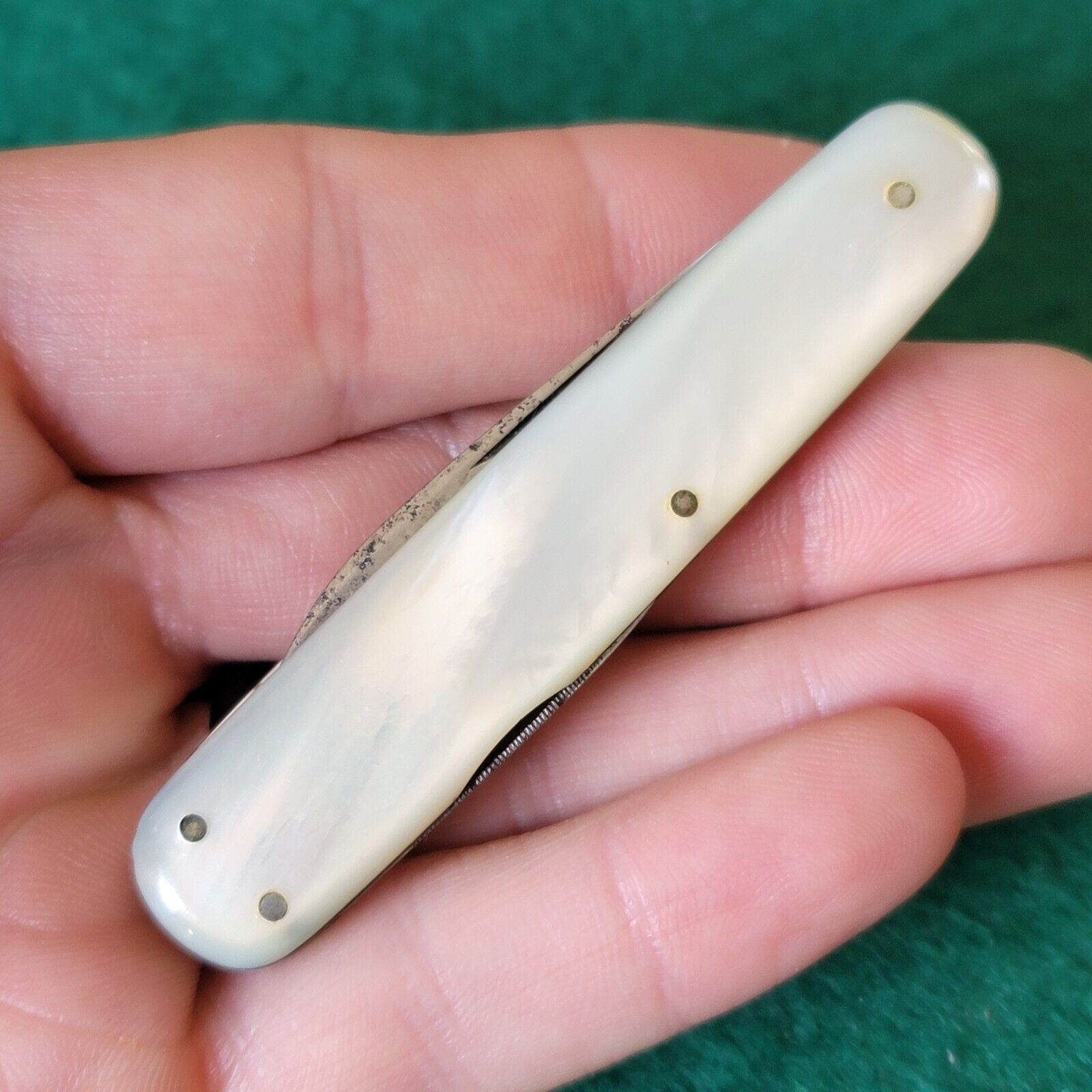 Old Antique 1800s Era Wostenholm IXL Pearl Gents Pen Folding Pocket Knife