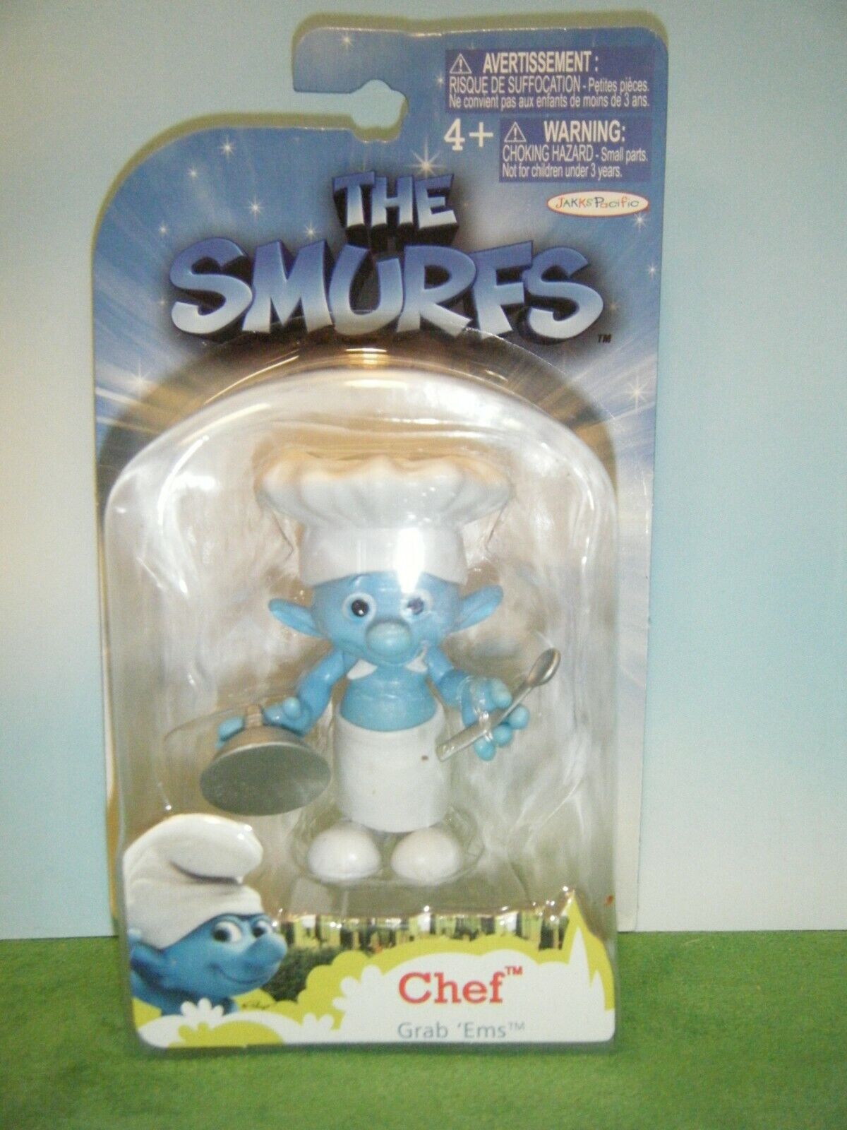 2011 SMURFS GRAB EMS CHEF FIGURE *NEW* IN PACKAGE