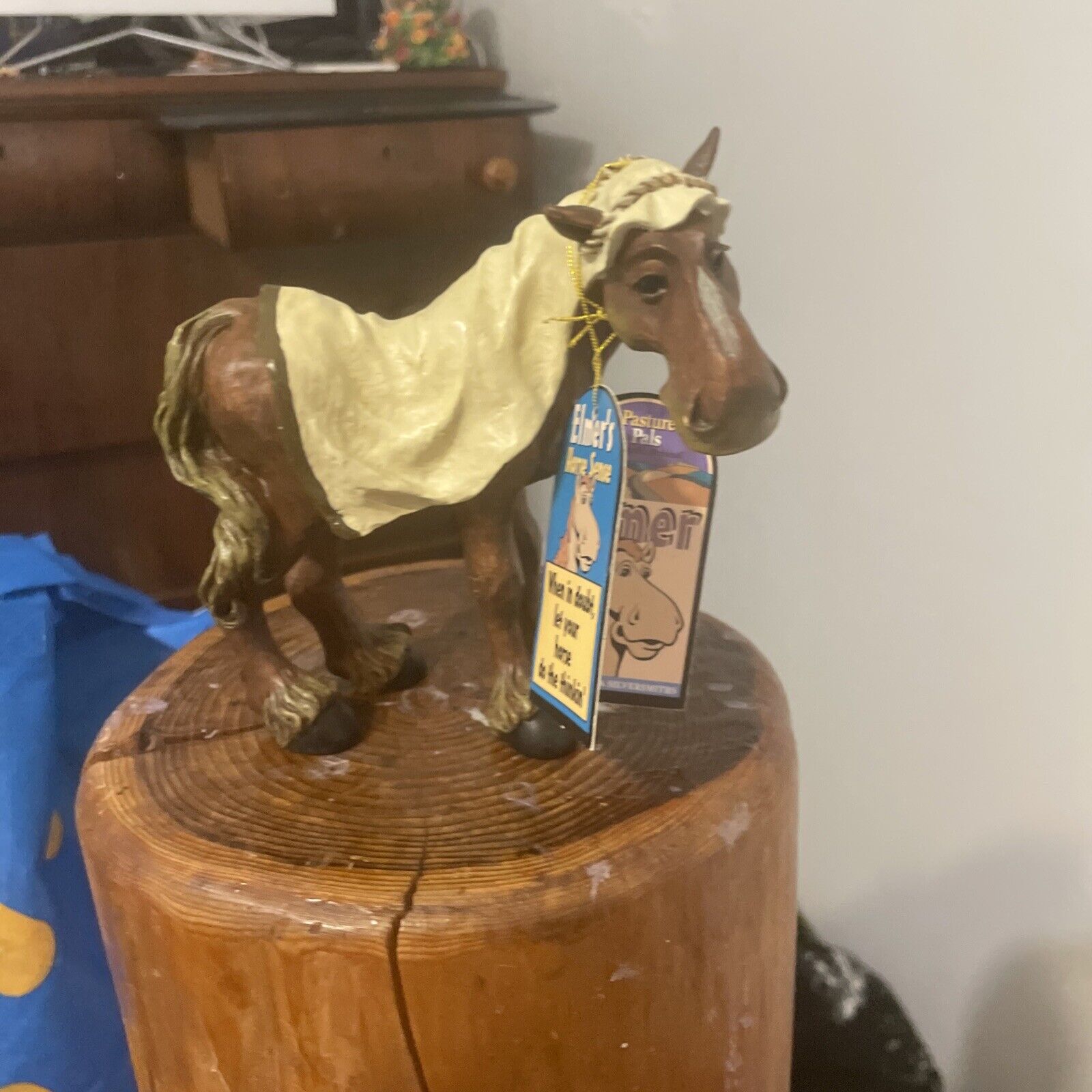 Vintage Montana Silversmiths Figurine Elmer\'s Horse Sense Pasture Pals
