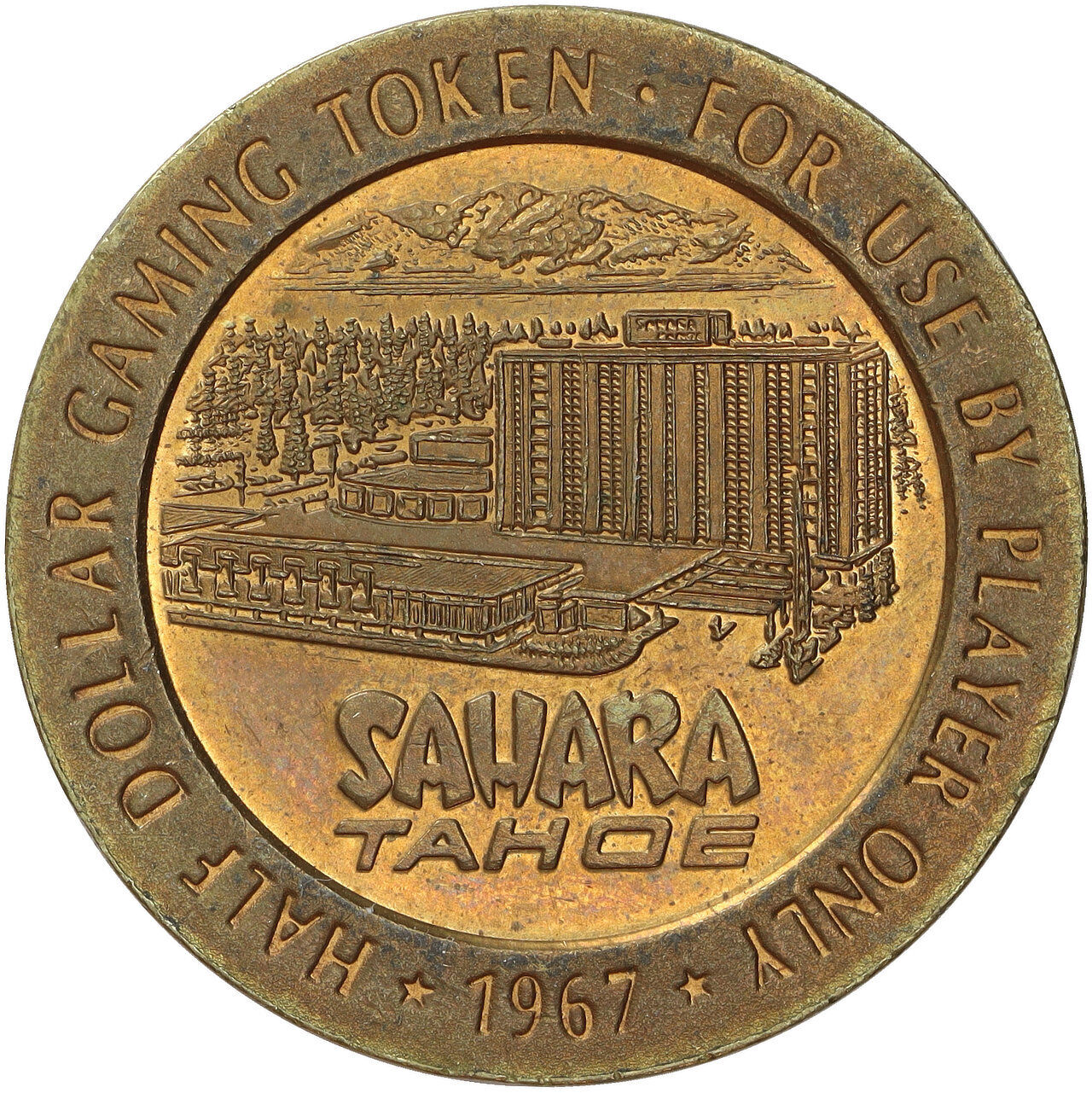 Vintage 1967 Sahara Tahoe 50C Gaming Token