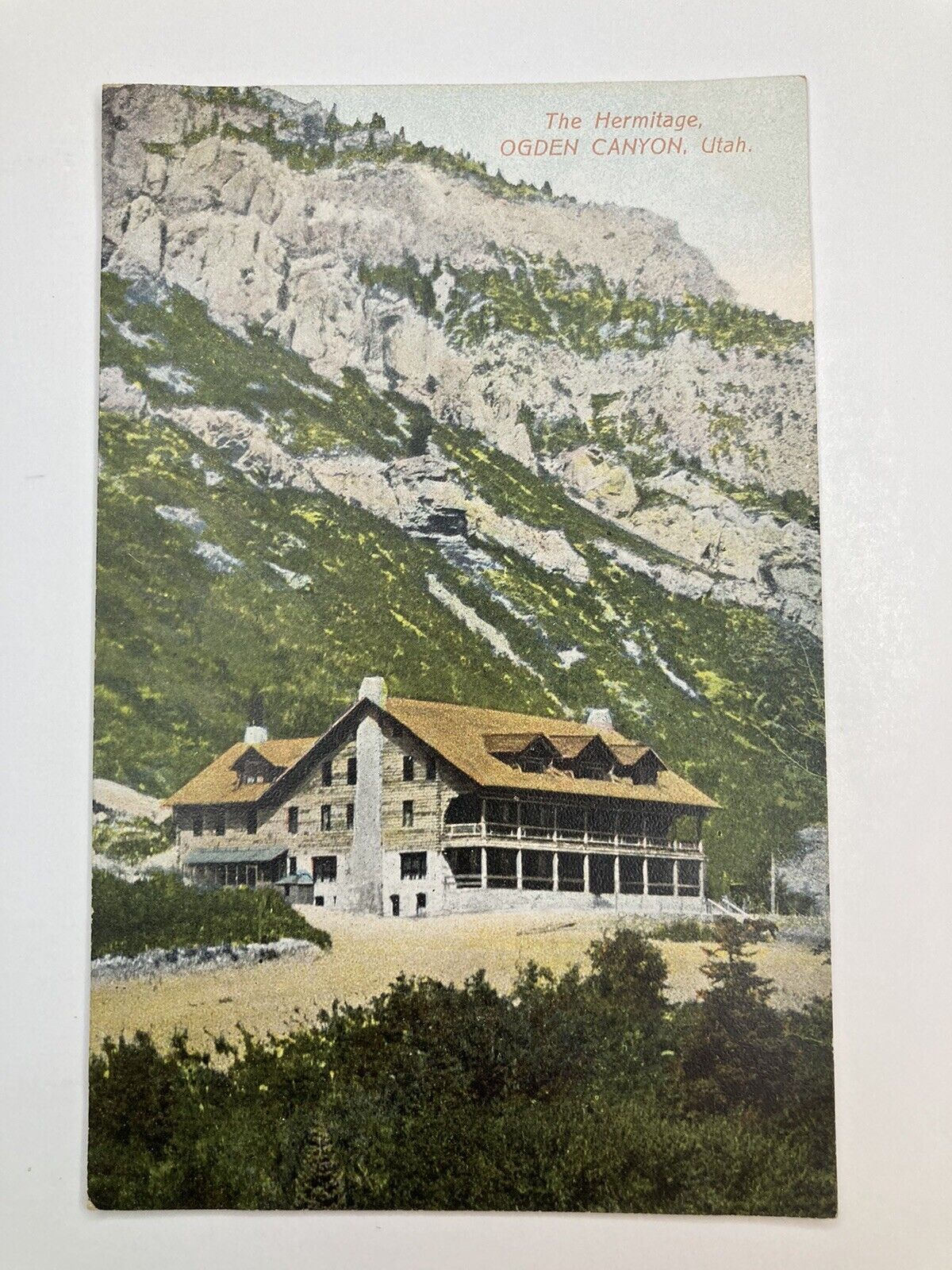 Hermitage Ogden Canyon, Utah Beautiful Landscape VINTAGE Postcard