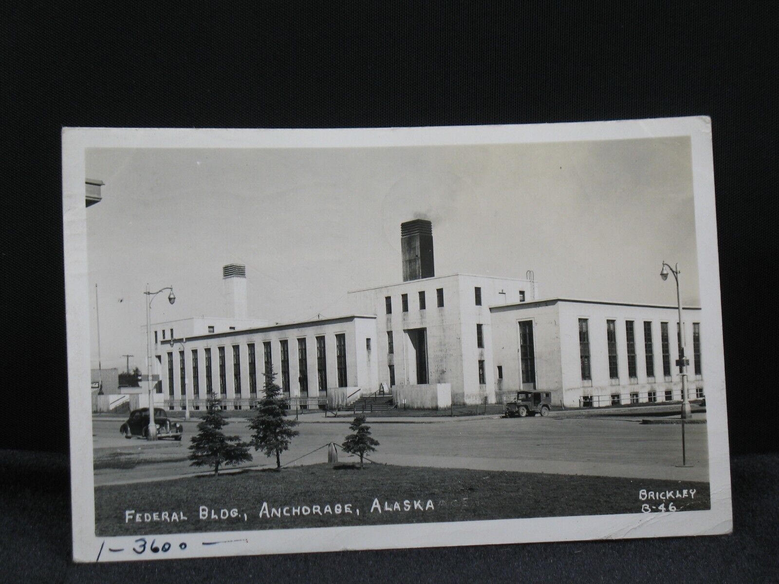 Federal Building Anchorage Alaska RPPC Posted 1947 (0077)
