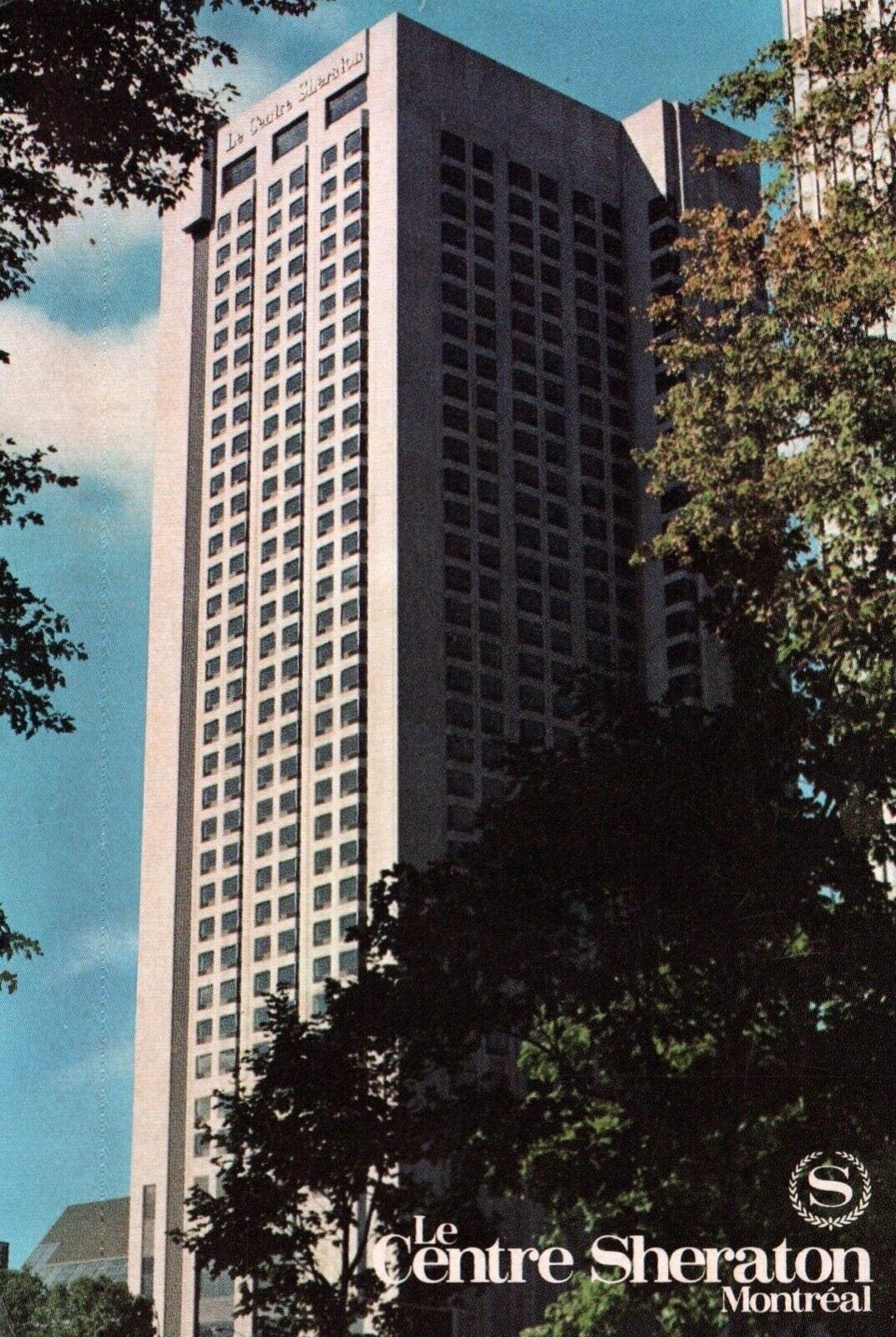 Postcard Le Centre Sheraton Montreal Quebec Hotel Building Posted 1984