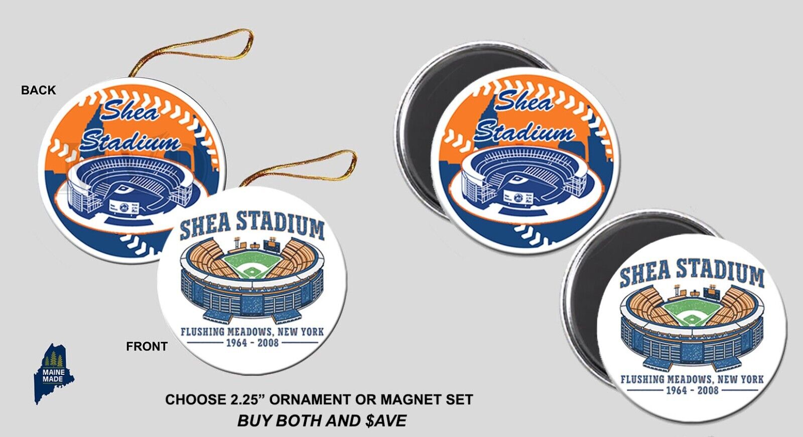 SHEA STADIUM Collectibles - Vintage Defunct Ballpark MLB New York Mets Flushing