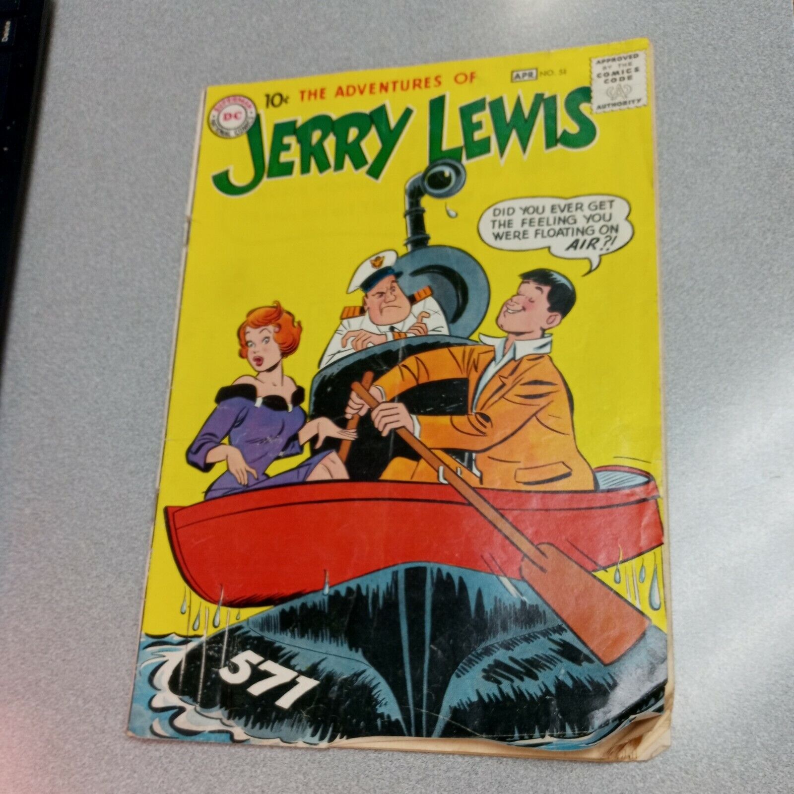 Adventures of Jerry Lewis #51 Silver Age DC Comics 1959 teen humor comedy book