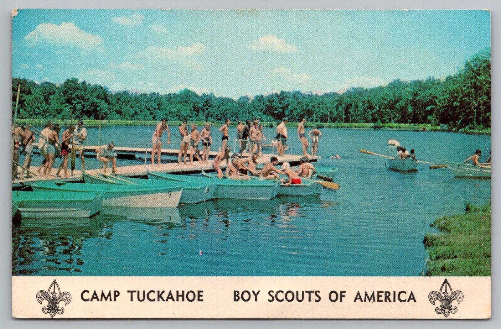 BSA Camp Tuckahoe Boy Scouts of America Dillsburg PA Postcard