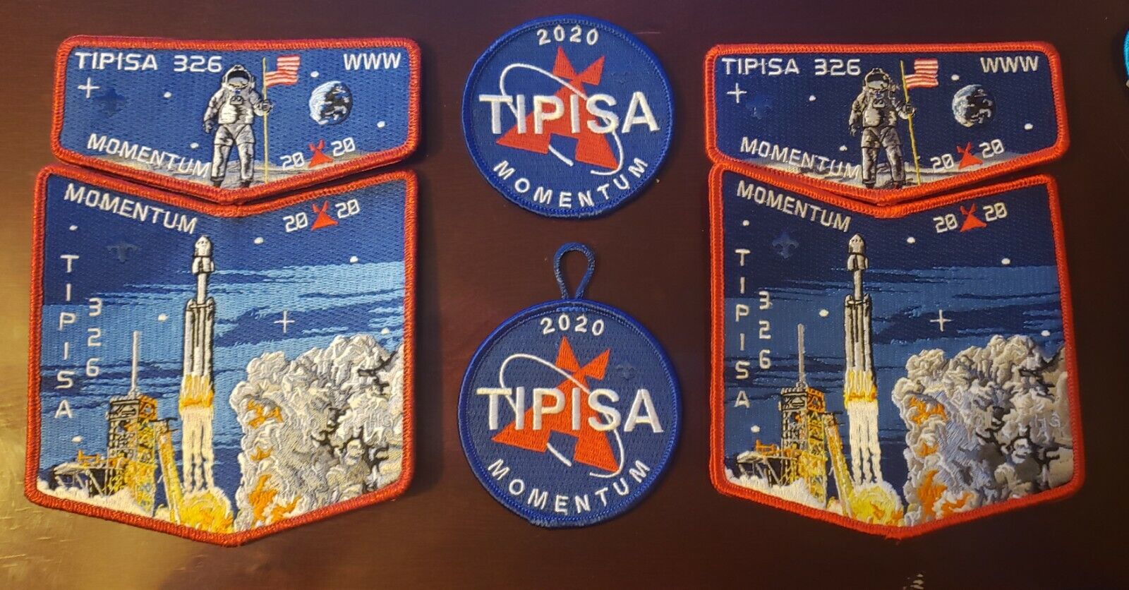 Boy Scout OA 326 Tipisa Lodge 2020 Momentum Central Florida Council NASA Set