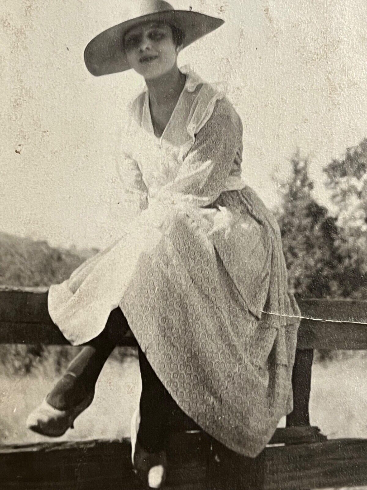Santa Clara County Woman on Fence Jeanette Nelson California Snapshot Photograph