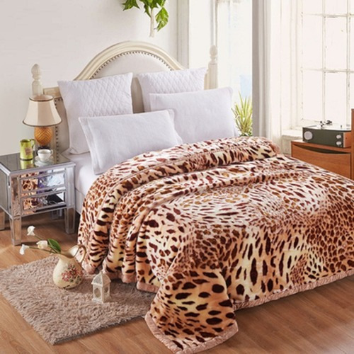 Leopard  Four Seasons Blanket Comfortable Warmth  Keep Warmsuitable Quilt