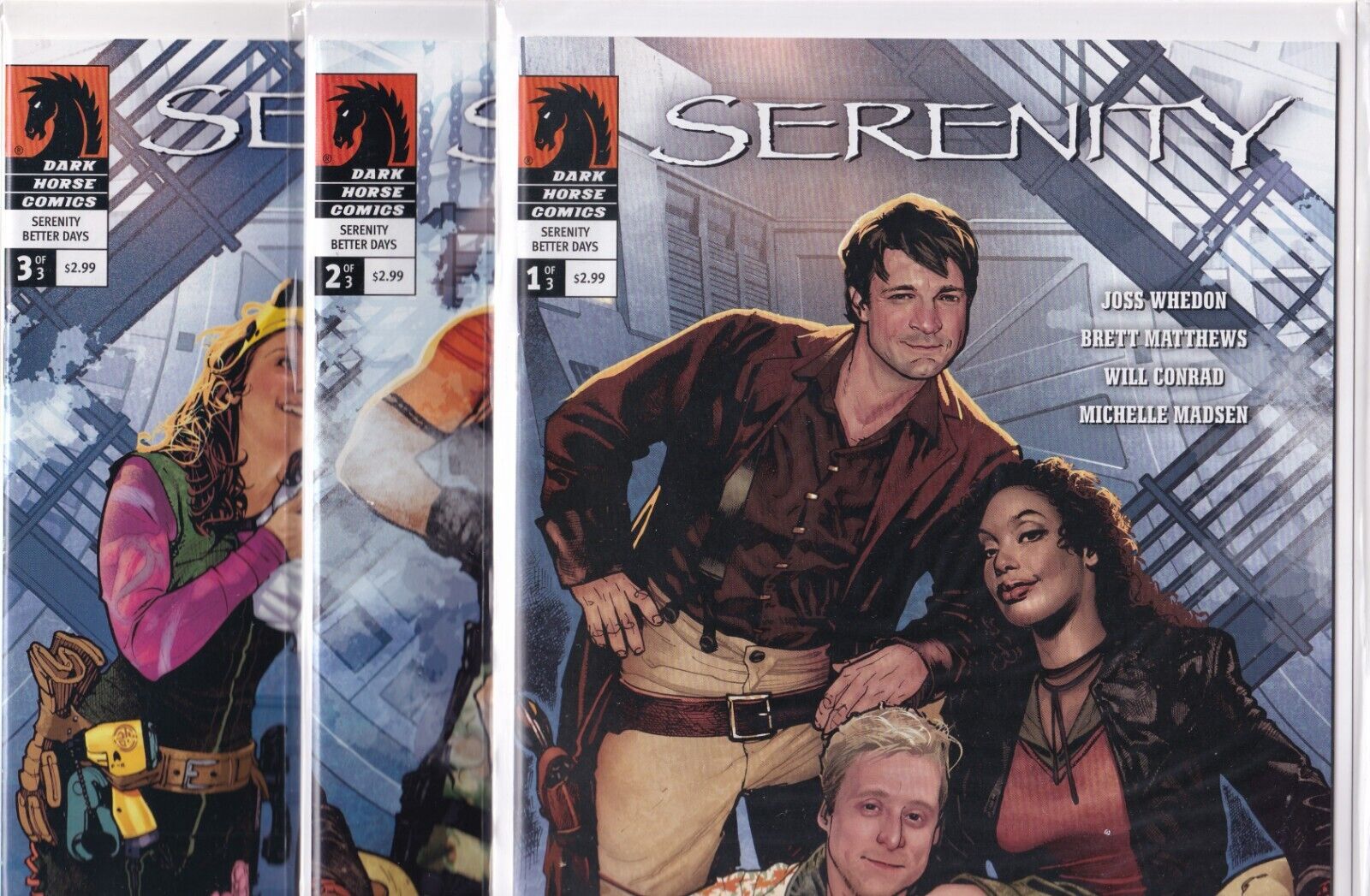 Serenity: Better Days #1-3 Complete Run Lot of 3 Dark Horse Comics (2008)