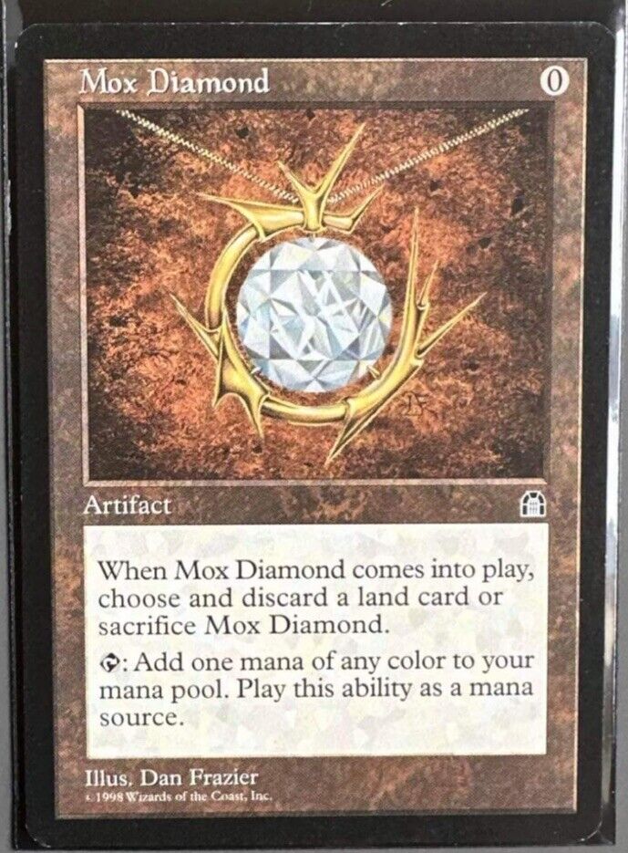 Mox Diamond - Stronghold - MtG reserved list - VG / EX condition