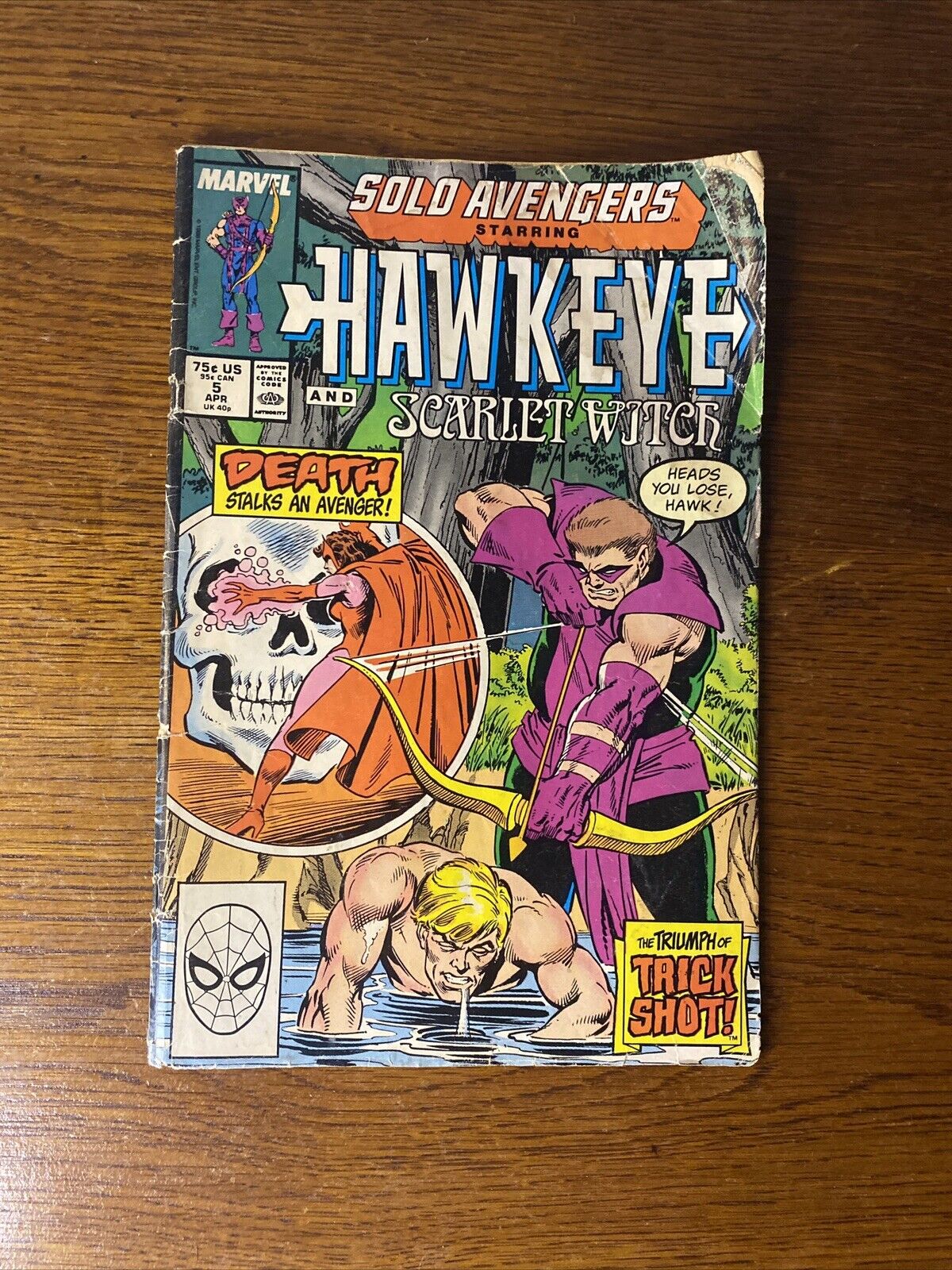 Solo Avengers #5 (Marvel Comics April 1988)