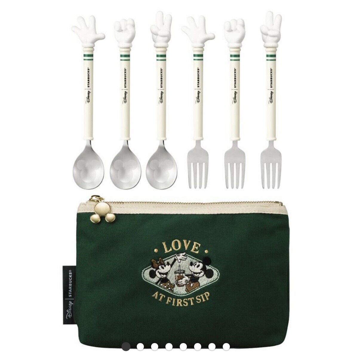 Starbucks Disney Cutlery Set 6pcs Tea Spoon & Fork 2persons Limited Edition