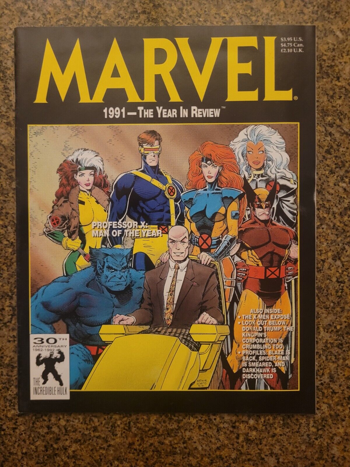 Marvel the Year in Review 1991 Art Adams Romita X-Men Spider-Man Avengers NM