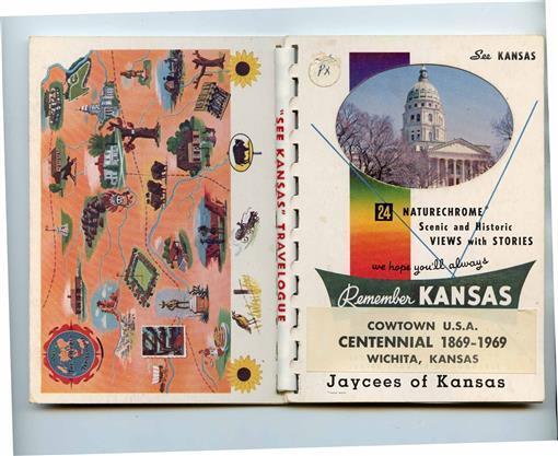 Remember Kansas 1955 Scenic History 24 Naturechrome Views with Stories