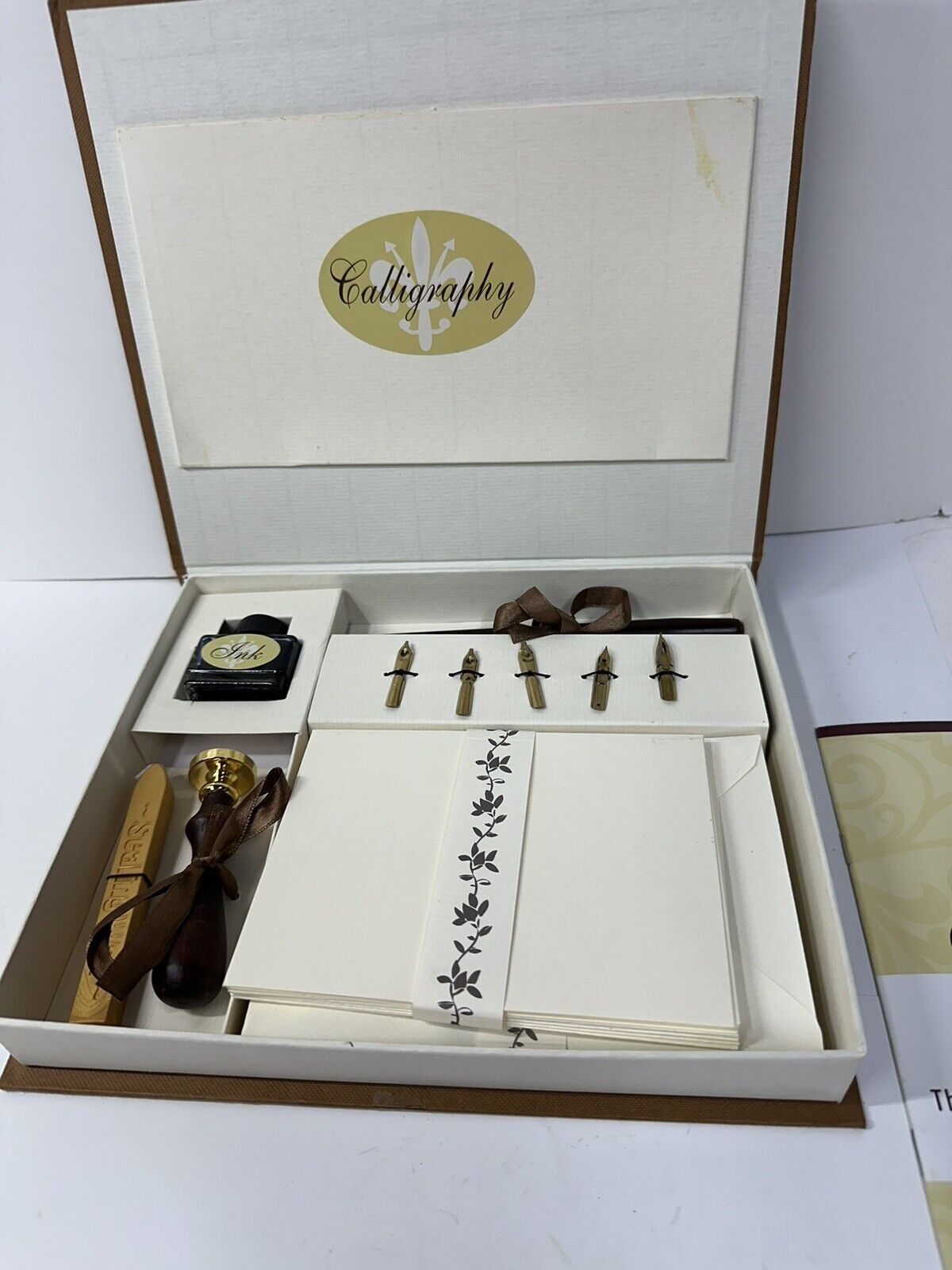 11-Piece Deluxe Calligraphy Set with Stationery and Wax Seal Stamp