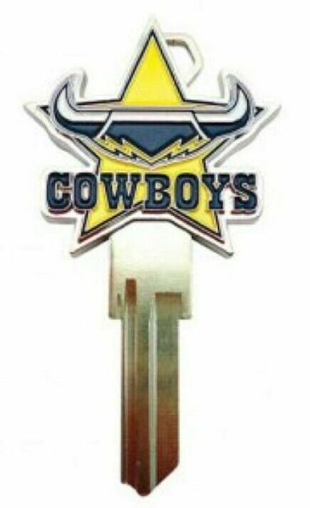 NRL  North Queensland Cowboys TE2 House Key Blank - Collectable - 3D Key 