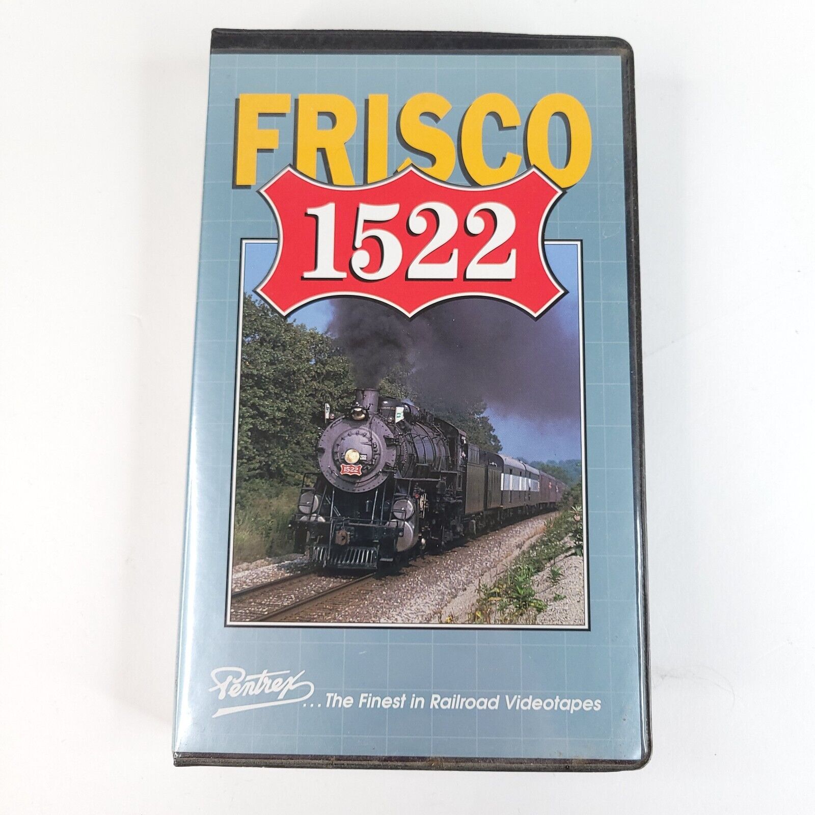 VTG Pentrex Railroad Frisco 1522 Steam Engine 1994 VHS Tape and Case
