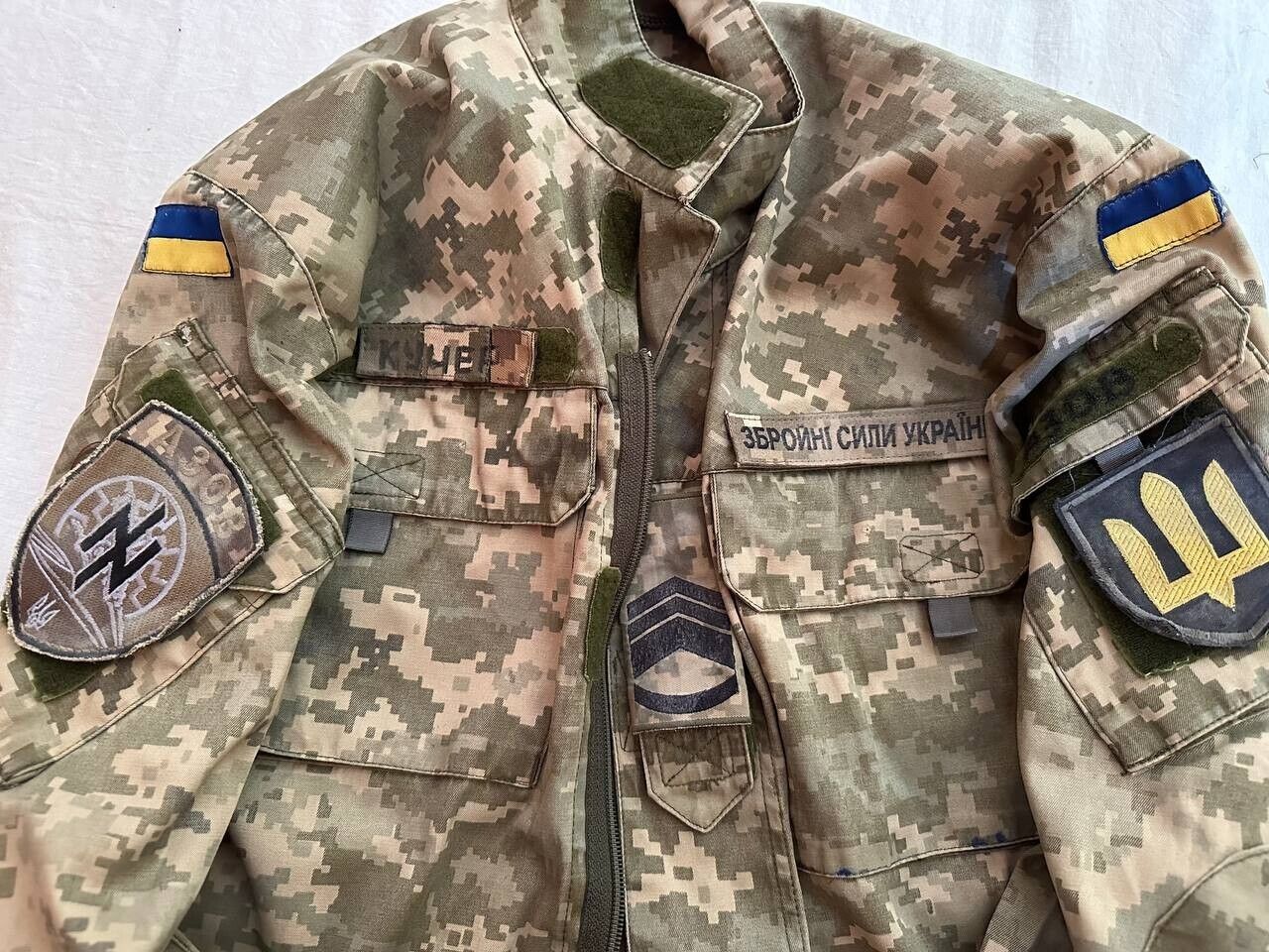 Ukrainian Army Jacket A. Z O Battalion Hero Uniform Parka Vest Chevrons Hat