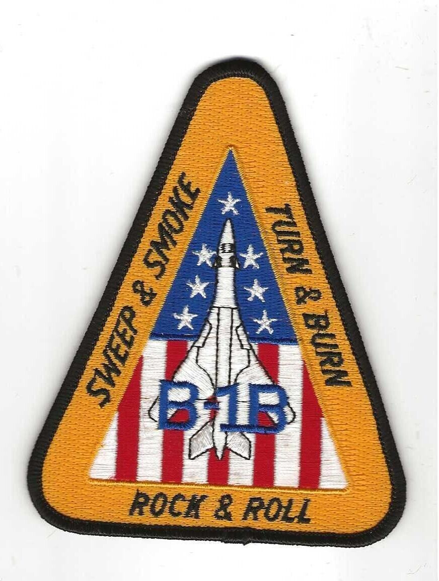 USAF B-1B SWEEP & SMOKE - TURN & BURN - ROCK & ROLL patch