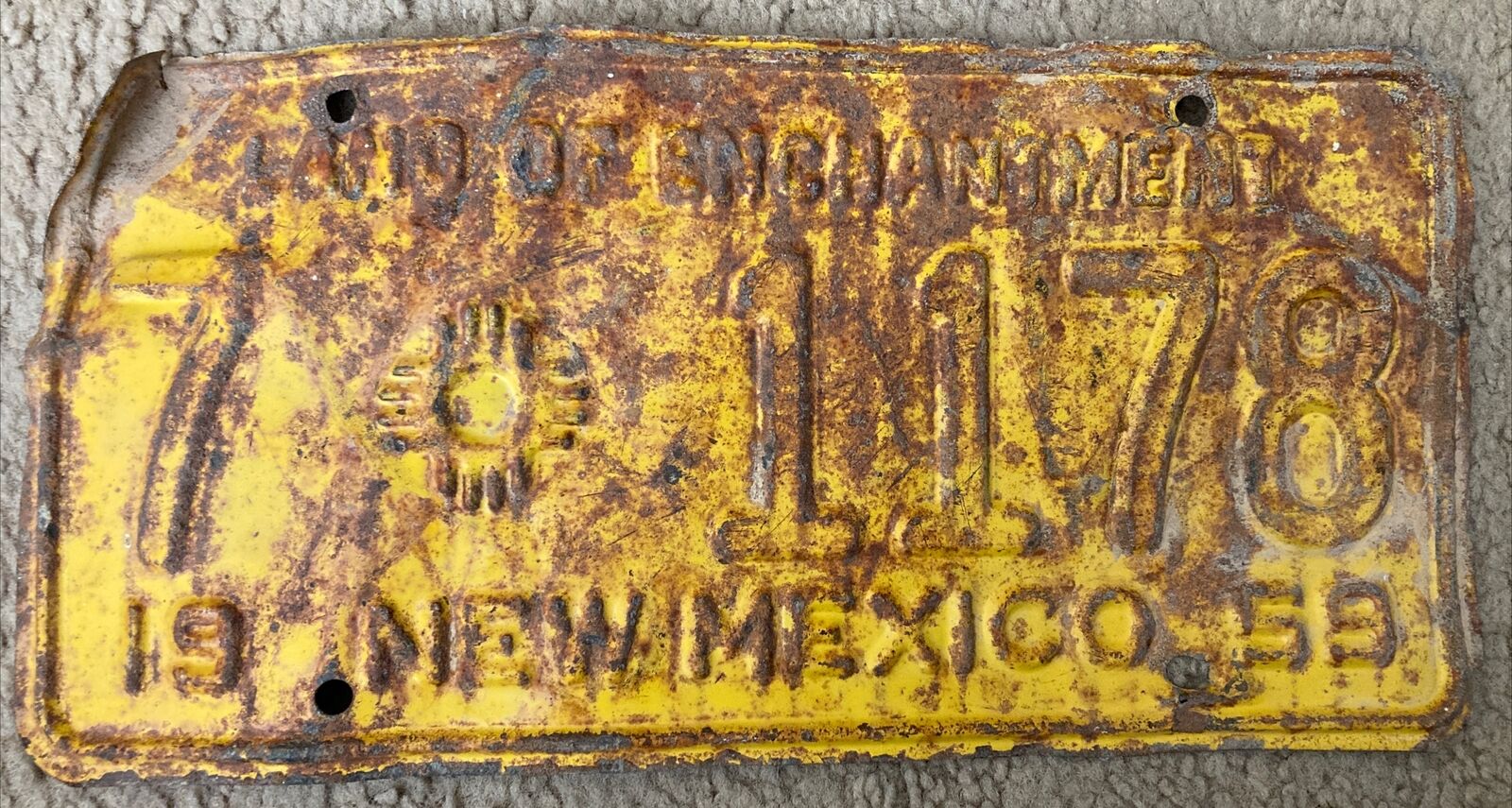 1959- NEW MEXICO - LICENSE PLATE
