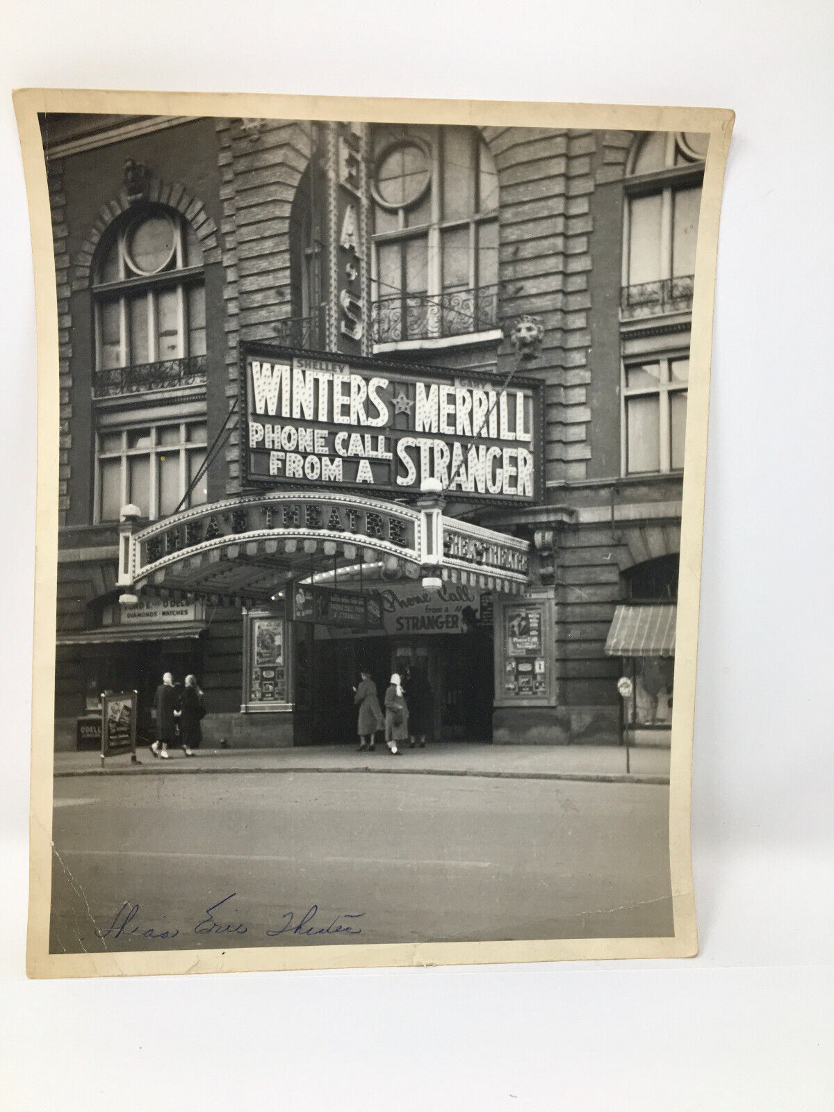 1952 Shea's Movie Theater History Erie Pennsylvania Architecture Photograph