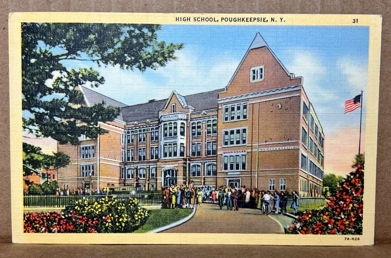 Postcard High School Poughkeepsie New York