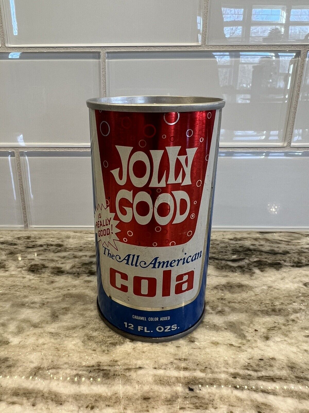 1970’s Jolly Good Cola Pull Tab Steel Soda Pop Can Random Lake, WI