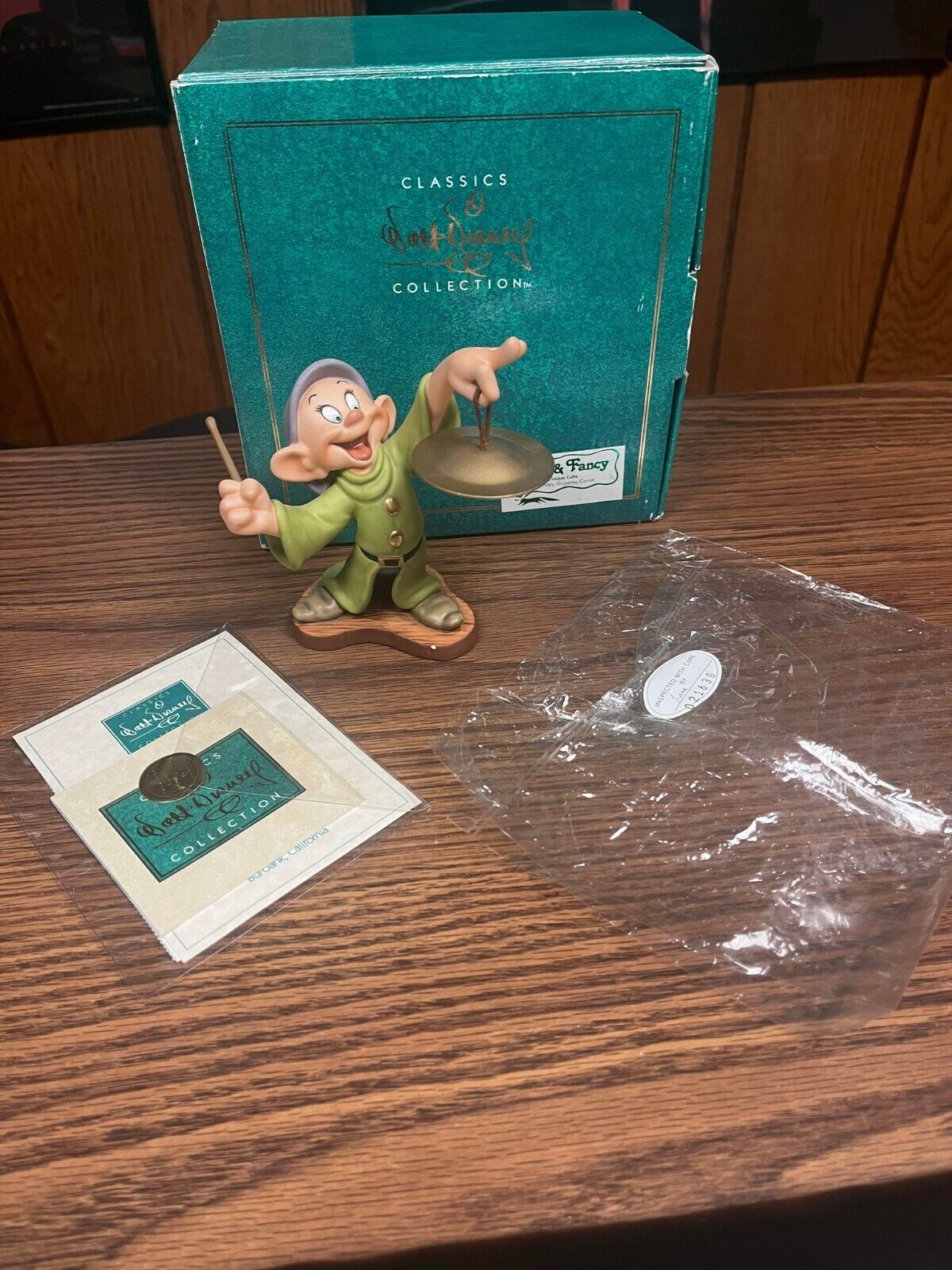 Walt Disney Classics Collection: Dopey from Snow White & Dwarfs with COA & box
